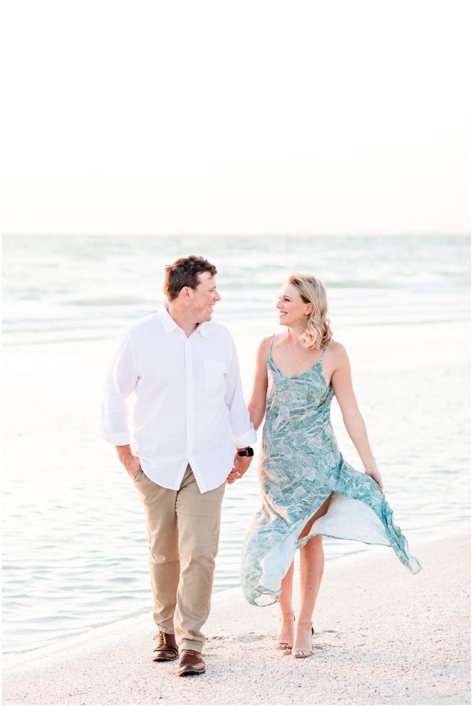 st. petersburg engagement session and palm tree dress