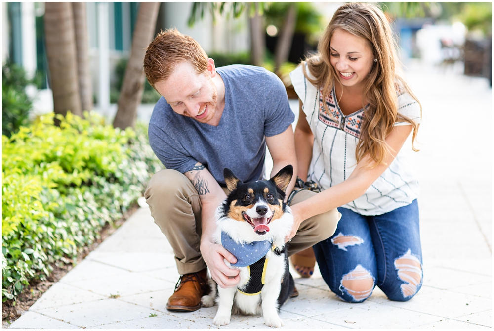 engagement photos with dog in st. petersburg florida