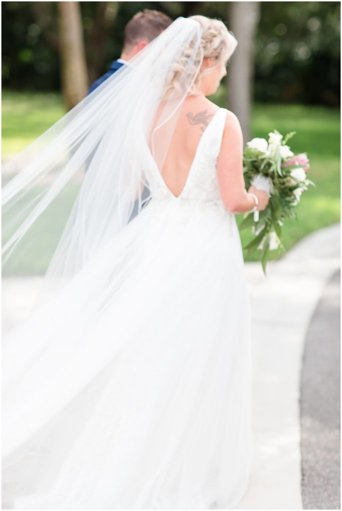 Wedding Veil White Magnolia Bridal