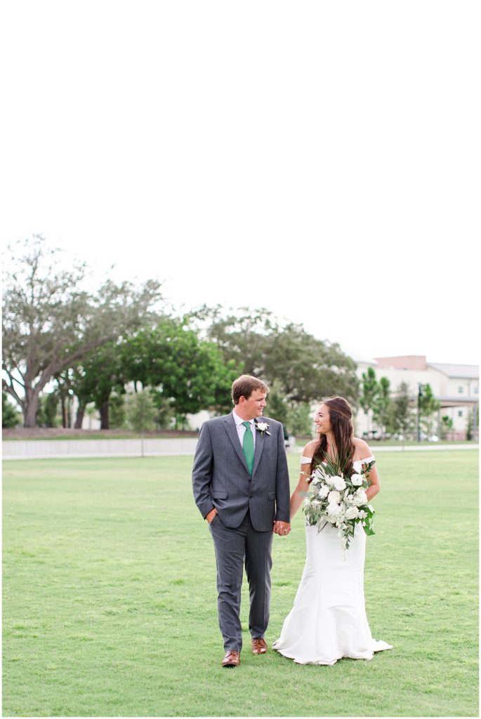 Bride and Groom at Tampa River Center