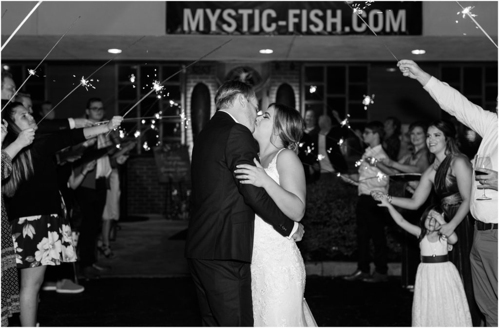 wedding reception at mystic fish 