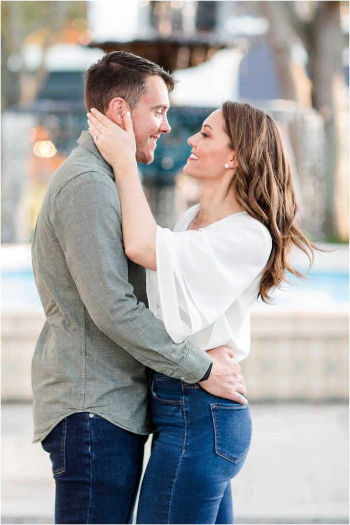 tampa river center engagement photo