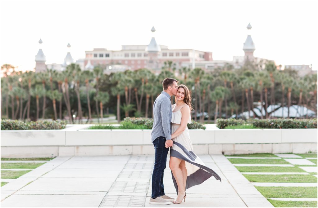 downtown tampa engagement photo