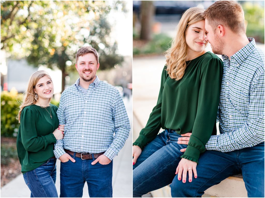 engagement session at the river walk
