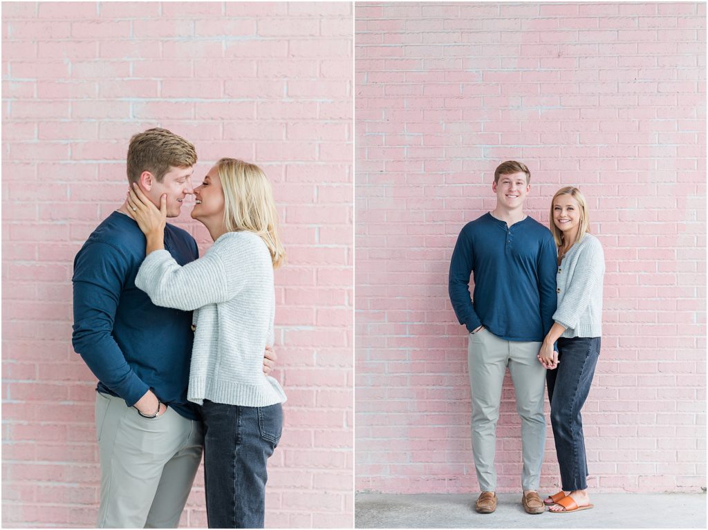 sprinkles cupcake wall and couple kissing
