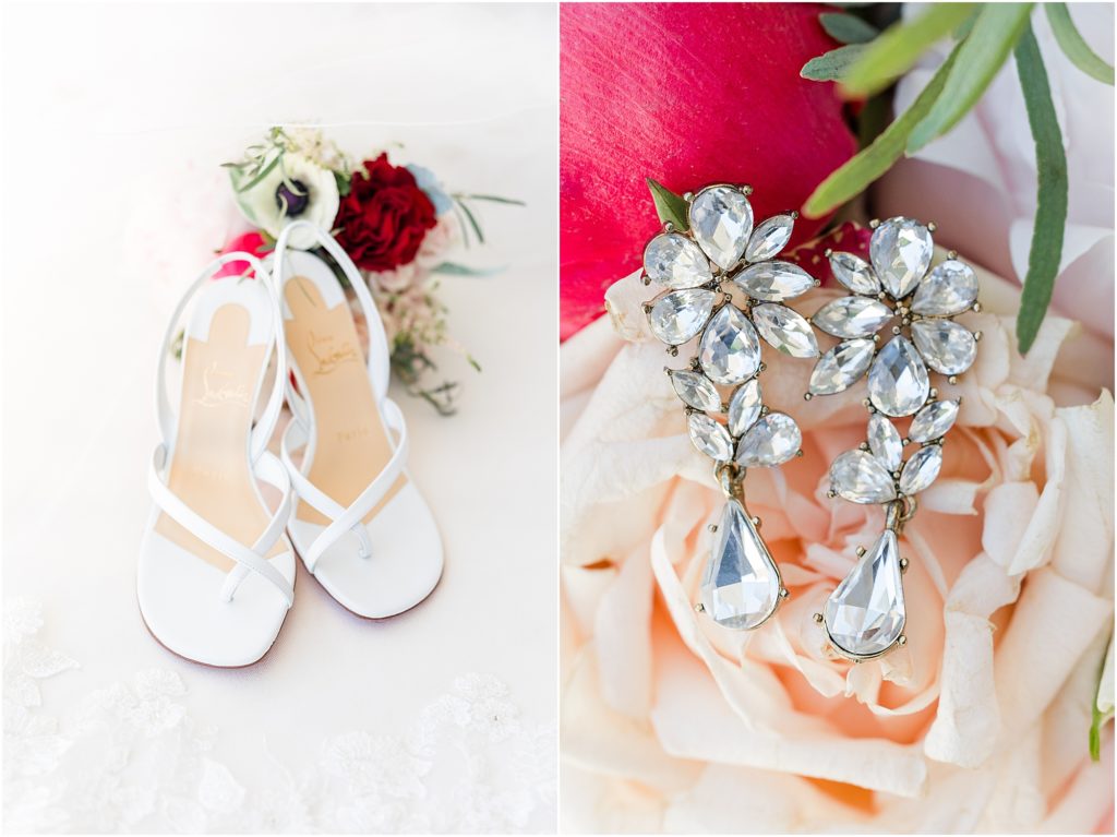 christian louboutin white heels at pittsburgh wedding